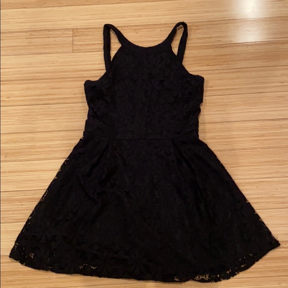 Black lace dress